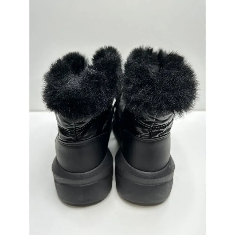 WANTED Boots‎ Womens 9 Black Stardust Winter Booties Faux Fur New